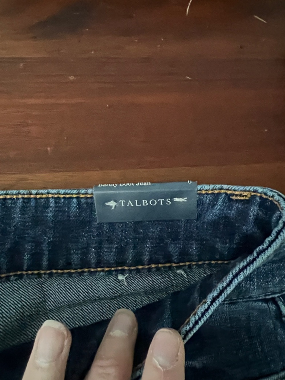 Talbots Boot-Cut Jeans in Dark Indigo - Picture 4 of 11
